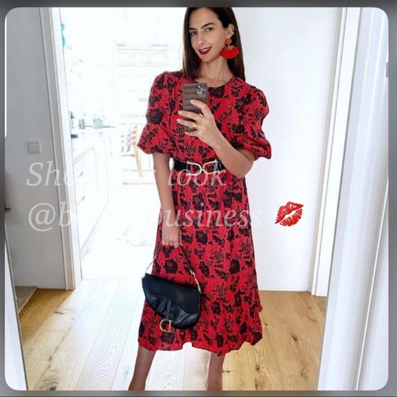 ZARA Sequinned Printed Dress - Picture 11 of 14